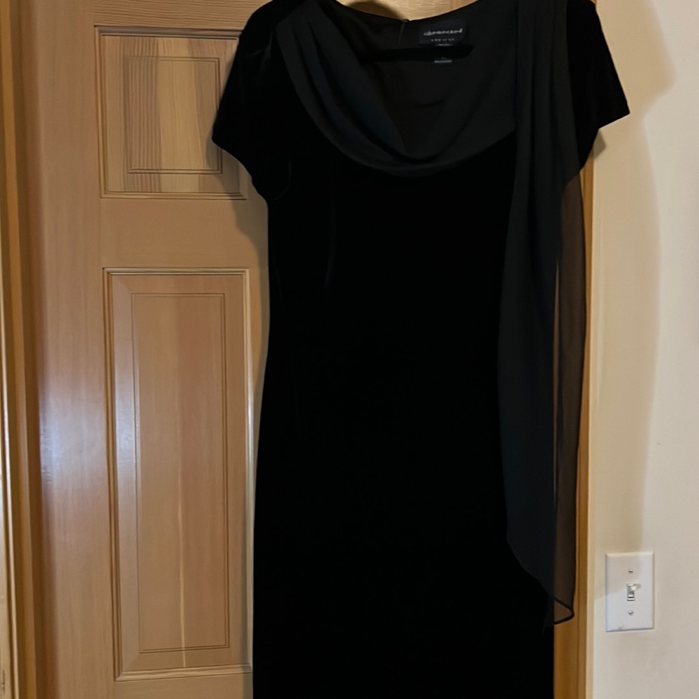 Connected Apparel size 14 velvet black dress (gorgeous!)